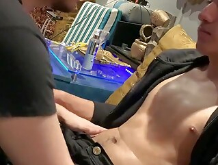 blowjob video Hot Str8 Black Jean First Blowjob Face Reaccion Hot amateur video